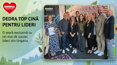 Cina Dedra Top Lider: O seară minunată alături de cei mai buni, plină de energie și planuri
